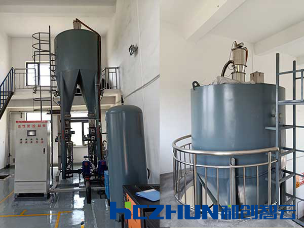 建湖縣自來水公司-粉末活性炭投加裝置安裝現場
